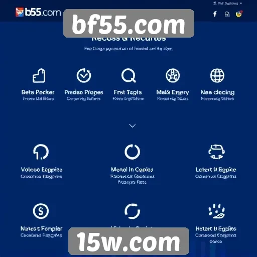 Recursos e funcionalidades disponíveis em bf55.com